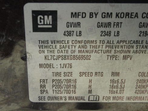 Used 2016 Chevrolet Trax LT w/ LPO, Protection Package image 10