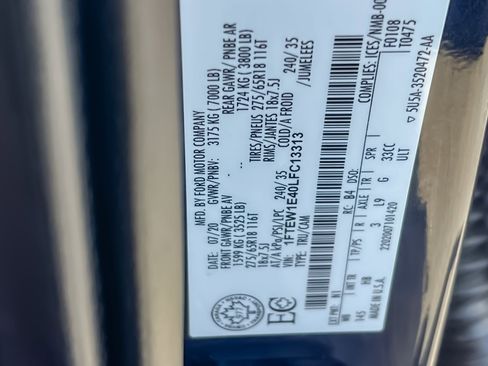 Used 2020 Ford F150 Lariat w/ Equipment Group 502A Luxury image 34