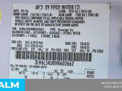 Used 2017 Lincoln MKZ Premiere FWD image 44