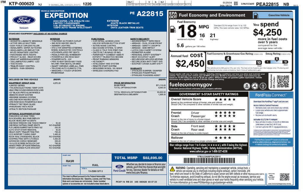 Used 2023 Ford Expedition Limited AWD/4WD image 10