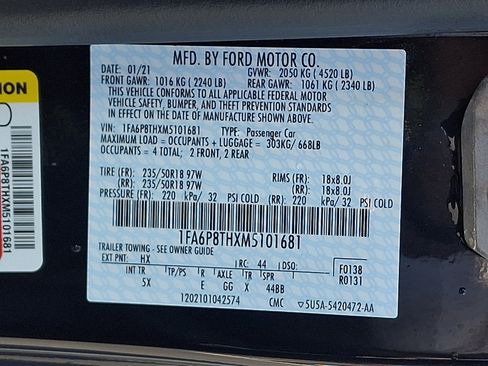 Used 2021 Ford Mustang Premium w/ Equipment Group 201A RWD image 28
