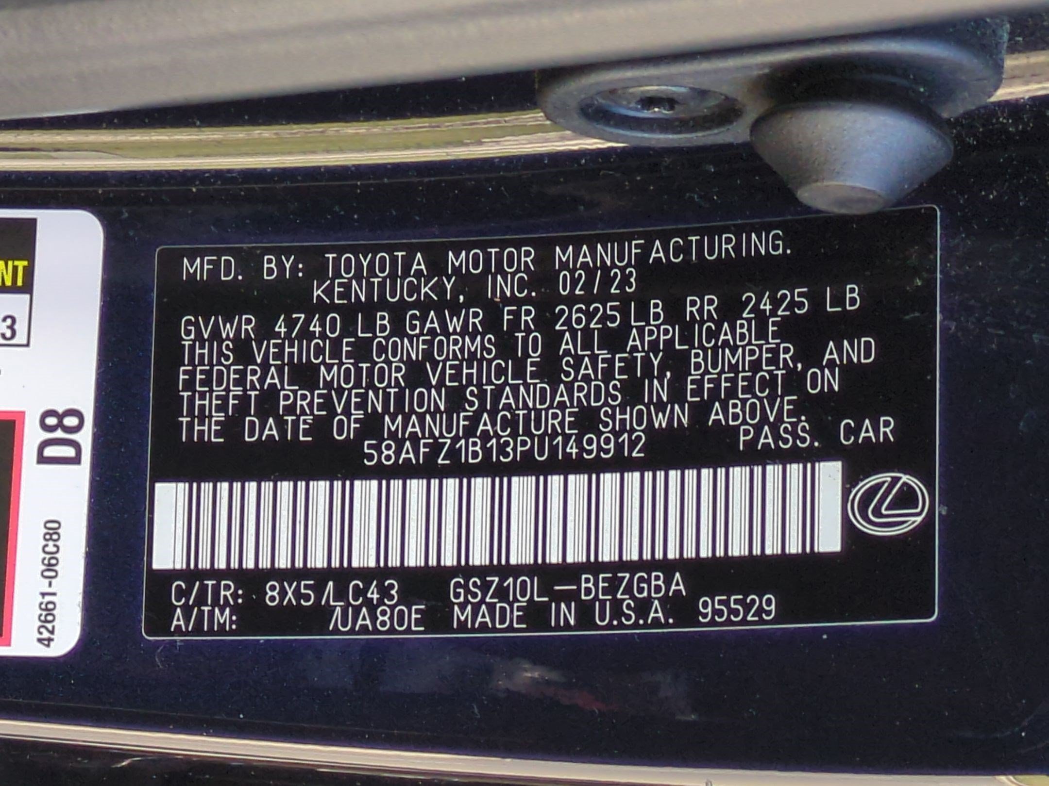 Used 2023 Lexus ES 350 Ultra Luxury w/ Accessory Package (Z2) FWD image 34