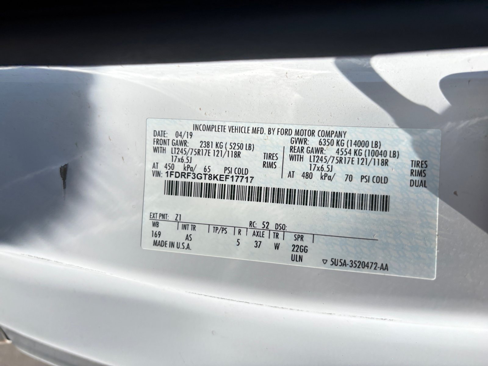 Used 2019 Ford F350 XL w/ XL Value Package RWD image 24