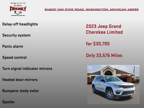 Used 2023 Jeep Grand Cherokee Limited AWD/4WD image 30