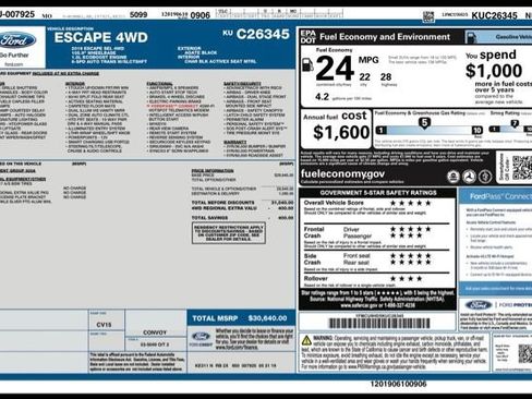 Used 2019 Ford Escape SEL AWD/4WD image 31