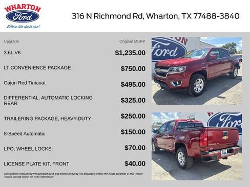 Used 2018 Chevrolet Colorado LT w/ LT Convenience Package RWD image 2