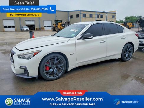 Used 2018 INFINITI Q50 Red Sport 400 w/ Proactive Package AWD/4WD image 1