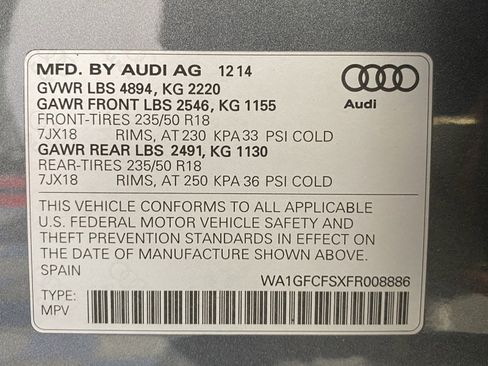 Used 2015 Audi Q3 2.0T Prestige AWD/4WD image 31