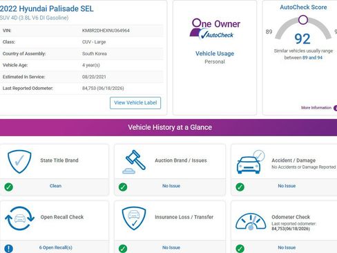 Used 2022 Hyundai Palisade SEL AWD/4WD image 2