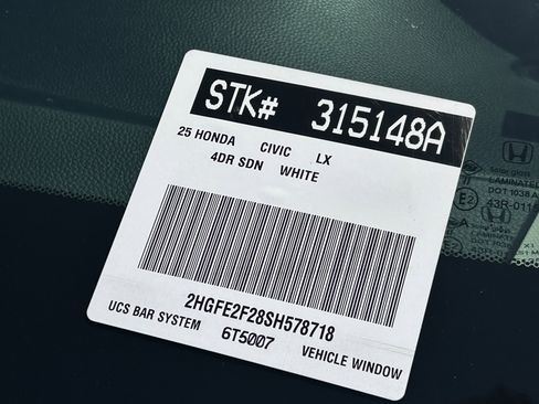 Used 2025 Honda Civic LX image 30