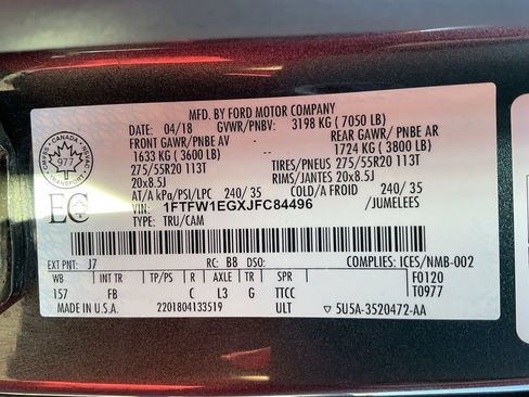 Used 2018 Ford F150 XLT w/ Equipment Group 302A Luxury image 38