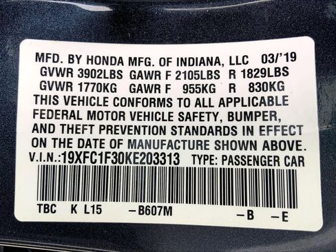 Used 2019 Honda Civic EX image 34