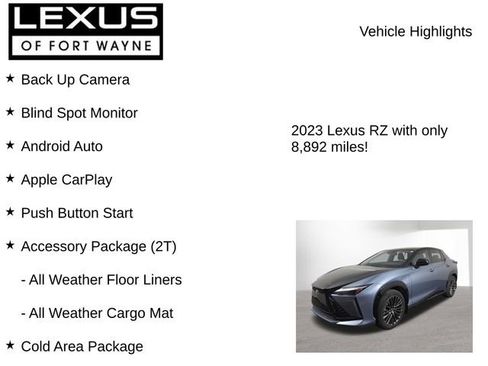 Used 2023 Lexus RZ 450e Premium w/ Accessory Package (2T) AWD/4WD image 8