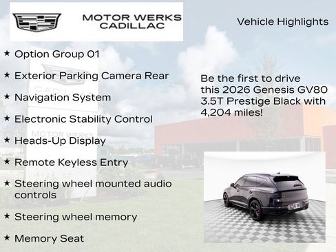 Used 2026 Genesis GV80 3.5T Prestige AWD/4WD image 13