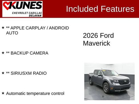 Used 2026 Ford Maverick XLT w/ Equipment Group 301A AWD/4WD image 3