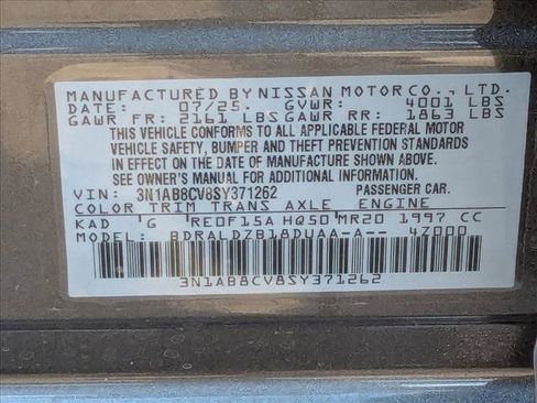 New 2025 Nissan Sentra SV w/ All-Weather Package image 16