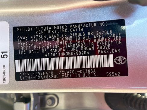 Used 2019 Toyota Camry LE image 29