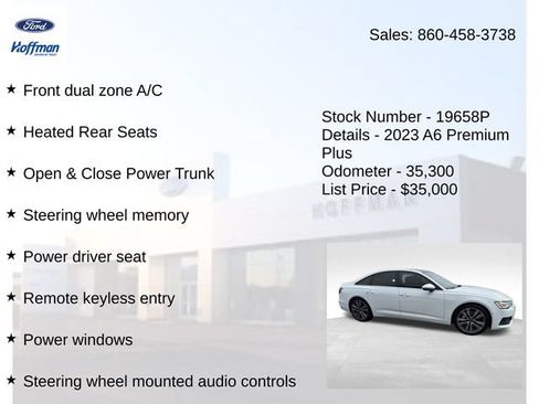 Used 2023 Audi A6 Premium Plus w/ Premium Plus Package AWD/4WD image 25