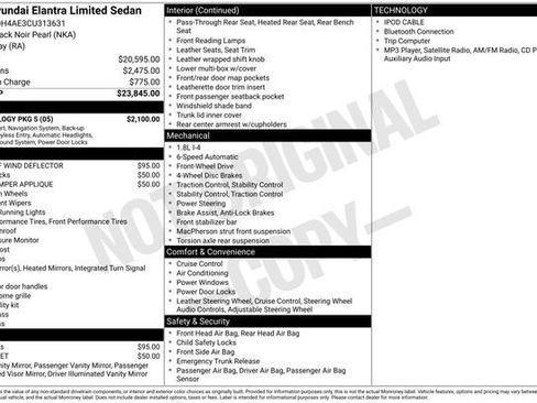 Used 2012 Hyundai Elantra Limited w/ Technology Pkg 5 FWD image 3