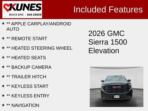 Used 2026 GMC Sierra 1500 Elevation w/ Elevation Select Package AWD/4WD image 2