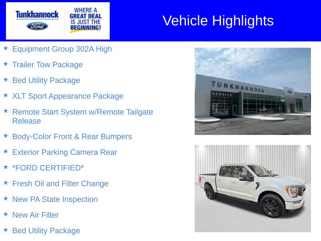 Certified 2022 Ford F150 XLT w/ Equipment Group 302A High AWD/4WD image 6