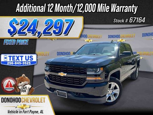 Used 2018 Chevrolet Silverado 1500 Custom w/ Custom Value Package RWD image 1