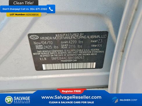 Used 2011 Hyundai Sonata GLS FWD image 16