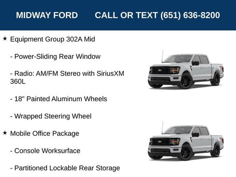 Used 2026 Ford F150 XLT w/ Equipment Group 302A MID AWD/4WD image 14