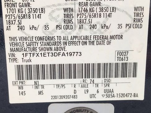 Used 2013 Ford F150 XLT w/ Luxury Equipment Group image 12