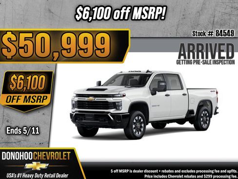 New 2026 Chevrolet Silverado 2500 Custom AWD/4WD image 1