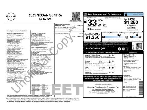 Used 2021 Nissan Sentra SV FWD image 25
