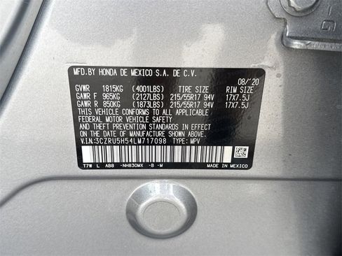Used 2020 Honda HR-V EX image 38