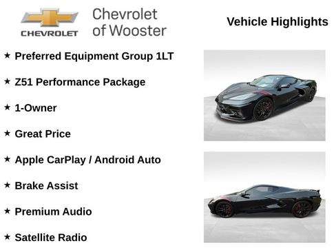Used 2023 Chevrolet Corvette Stingray Coupe w/ Z51 Performance Package RWD image 2