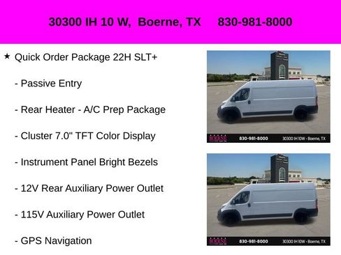 Used 2024 RAM ProMaster 2500 w/ Quick Order Package 22H SLT+ FWD image 17