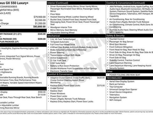 Used 2024 Lexus GX 550 w/ Accessory Package (Z1) AWD/4WD image 29