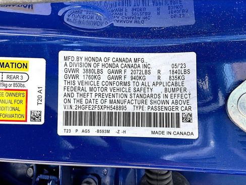 Used 2023 Honda Civic Sport image 16