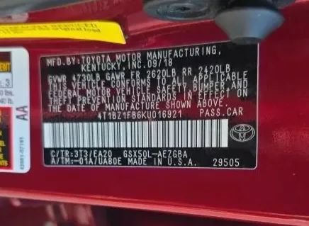 Used 2019 Toyota Avalon XLE FWD image 53