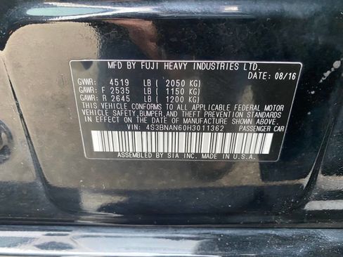 Used 2017 Subaru Legacy 2.5i Limited image 50