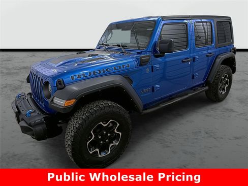 Used 2022 Jeep Wrangler Unlimited Rubicon 4xe w/ Steel Bumper Group image 1