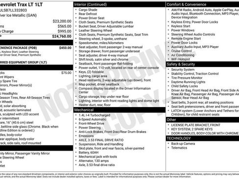 Used 2020 Chevrolet Trax LT w/ LT Convenience Package image 39