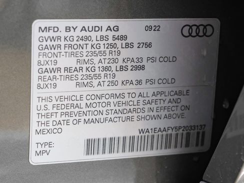 Used 2023 Audi Q5 2.0T Premium Plus w/ Premium Plus Package AWD/4WD image 65