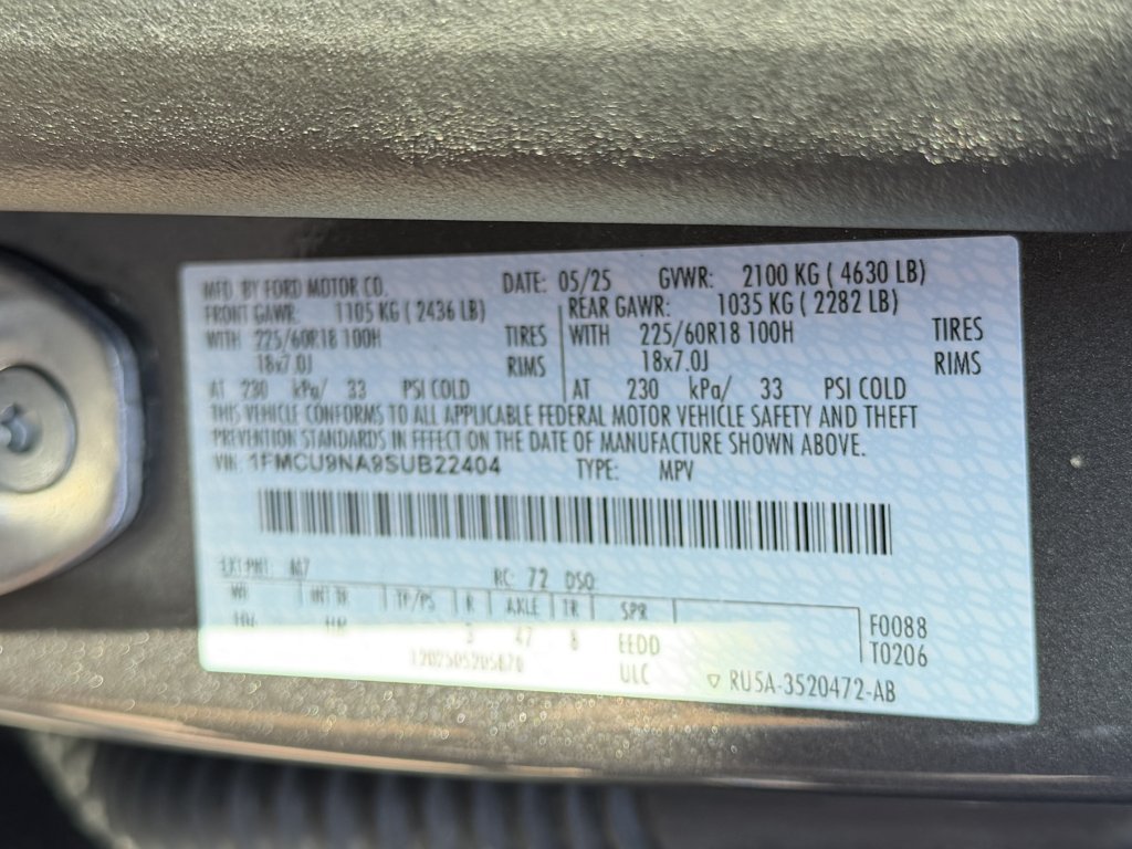 Used 2025 Ford Escape ST-Line Select AWD/4WD image 43