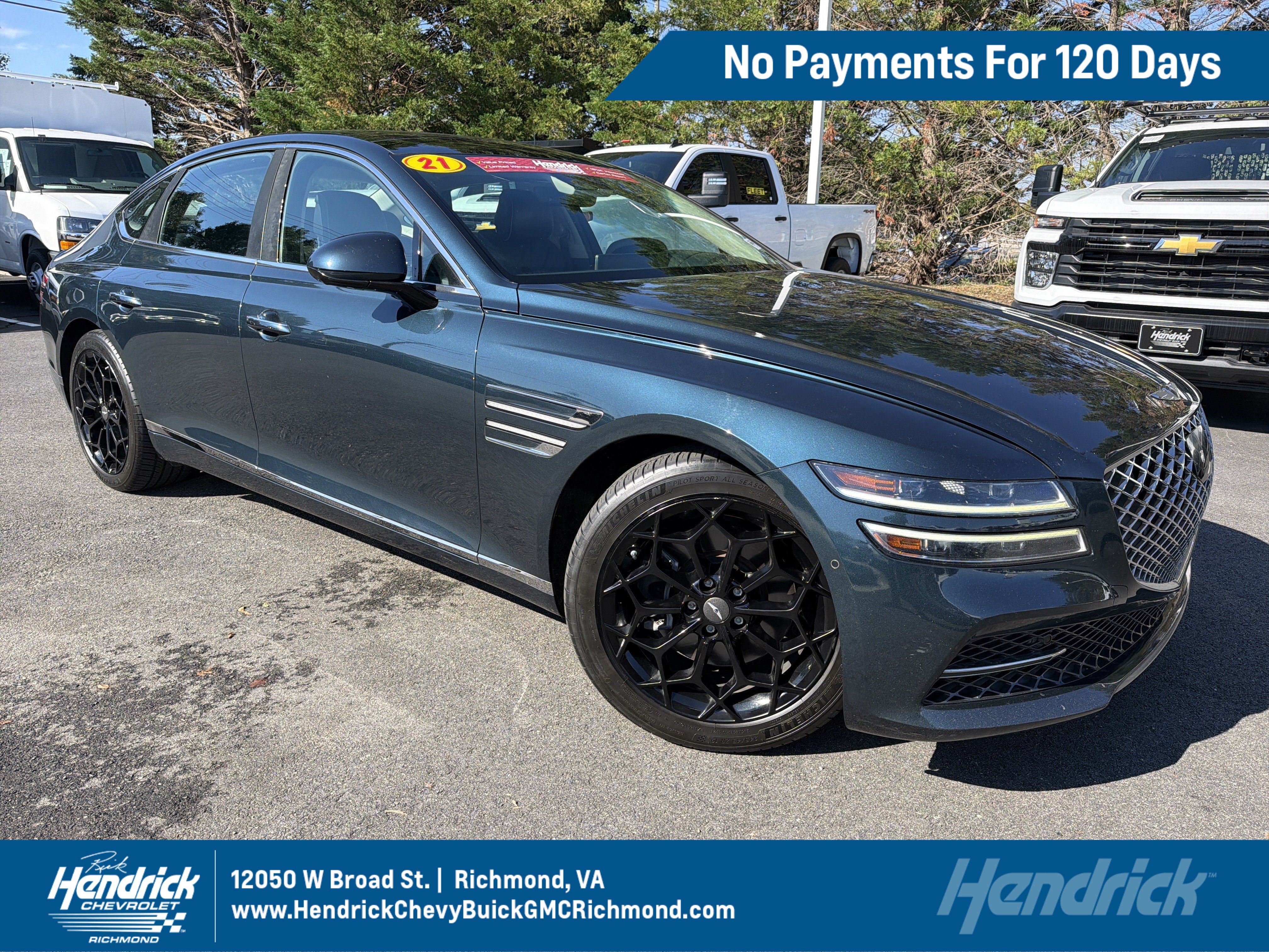 Used 2021 Genesis G80 2.5T w/ Prestige Package RWD image 1