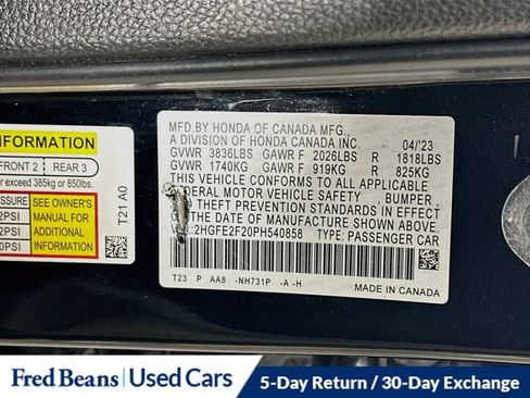Used 2023 Honda Civic LX image 34