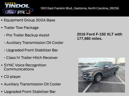 Used 2016 Ford F150 XLT w/ Trailer Tow Package RWD image 11