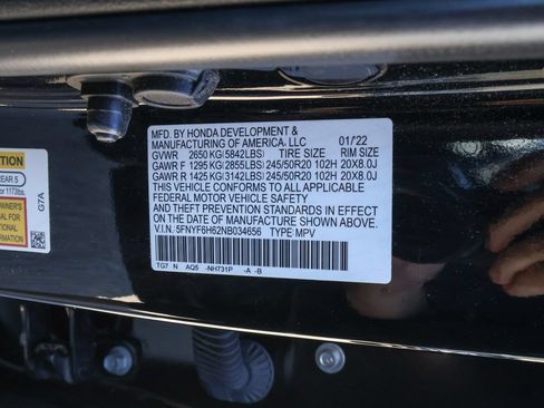 Used 2022 Honda Pilot Touring image 38