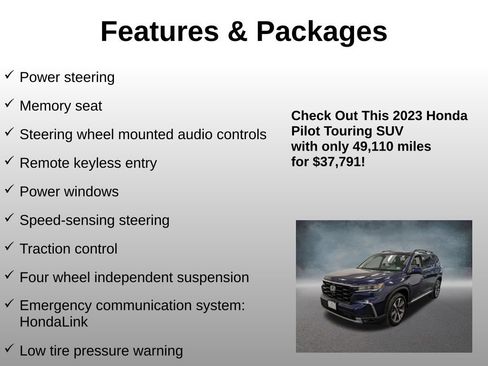 Certified 2023 Honda Pilot Touring image 12