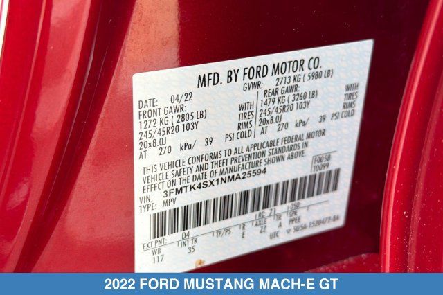 Used 2022 Ford Mustang Mach-E GT w/ GT Performance Edition AWD/4WD image 32