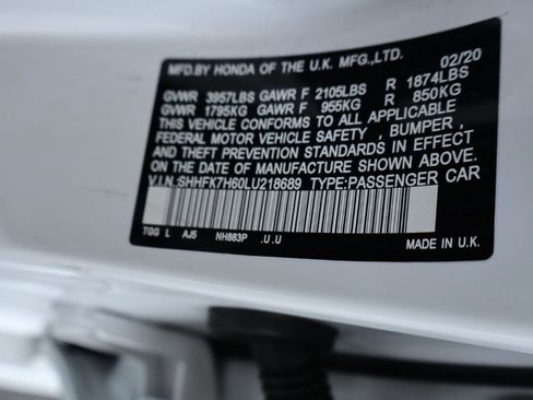 Used 2020 Honda Civic EX image 40