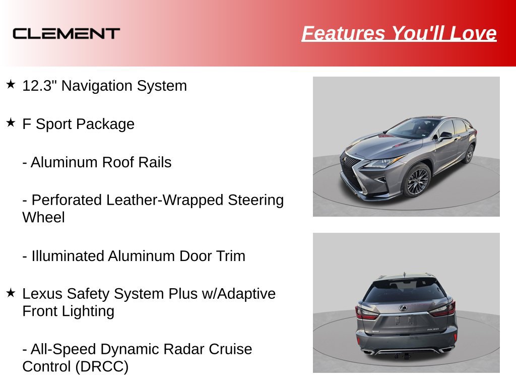 Used 2016 Lexus RX 350 F Sport w/ 3500 lbs Tow Prep Package AWD/4WD image 10
